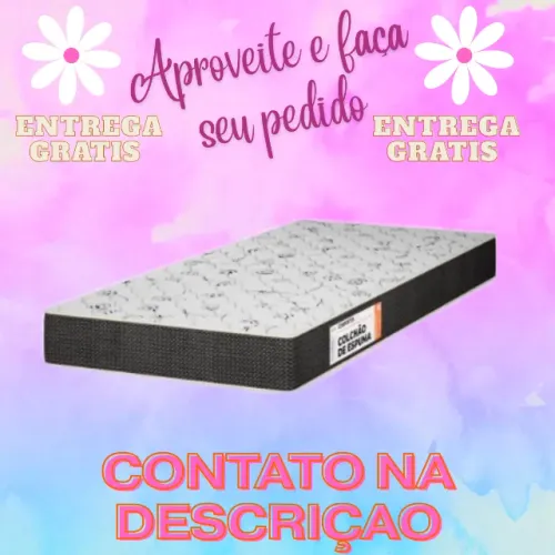 Colchão Solteiro D20 Confortex Muitos Modelos de Móveis-Entrega Grátis -Paga ao Motorista