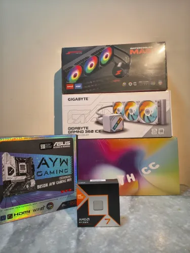 Kit upgrade am5 7800x3d b850 watercoole estudo troca