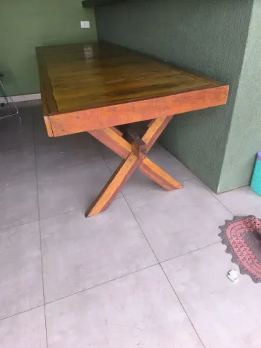Mesa madeira 2.5m x 87cm