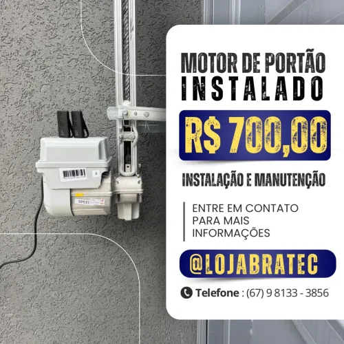 Motor para portão de elevação 1/4 de HP 8 segundos