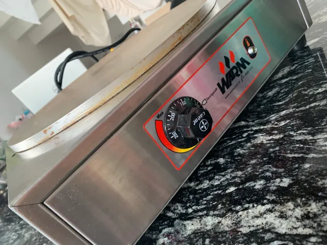 Crepeira Elétrica Profissional Warm KRS 220V - Disco De Inox/Aço