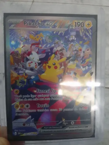 Card Pikachu ex (150/128)