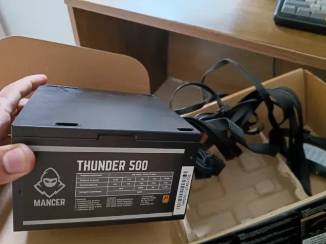 Fonte Pichau Thunder 500W 80 Plus Bronze - PFC Ativo (Linha Única 12V)