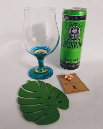 Kit taça colorida cerveja especial presente criativo 