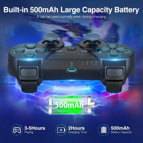 Controle bluetooth gamer em oferta para PS3 Pc Android
