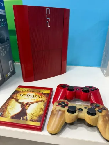 Ps3 Super Slim ed God of War limktada controle original