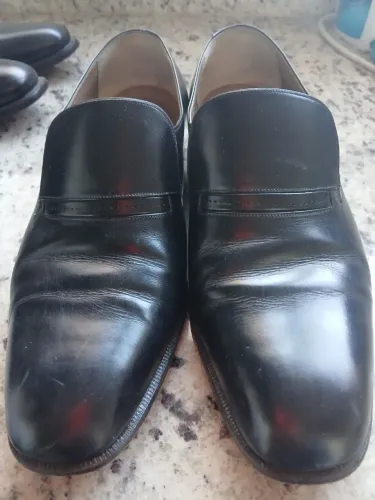 Sapato masculino em cromo alemão preto Fascar número 41.