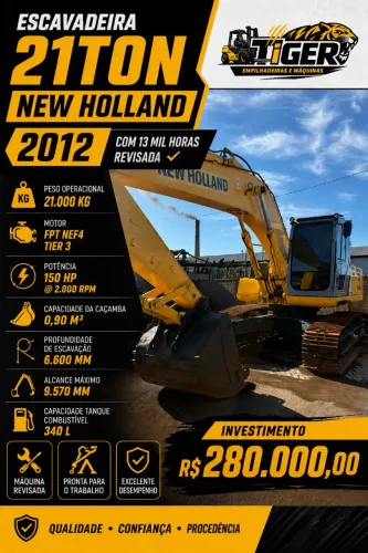 Escavadeira New Roland 2012