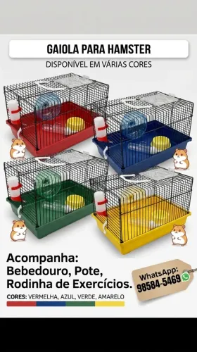 Gaiola para hamster - fazemos entregas