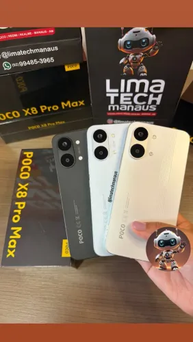 POCO X8 PRO MAX 5G 256/12 e 512/12 LACRADOS ENTREGA GRÁTIS