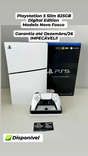 COM GARANTIA!! Playstation 5 Slim Modelo Fosco!! (Aceito Cartão)