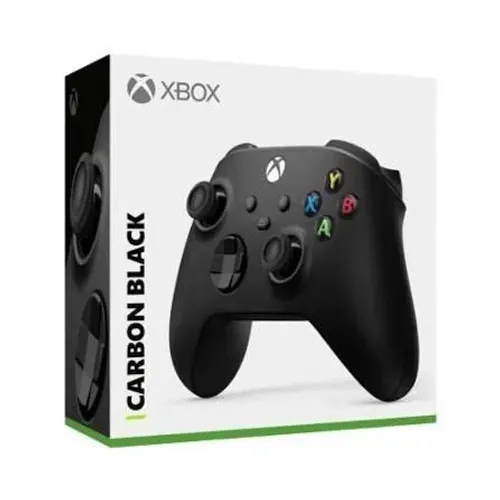 Controle Xbox s/ Fio Carbon Black - Xbox Series X/S, One e PC