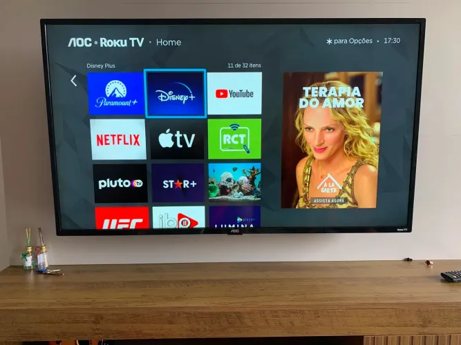 TV SMART 43 AOC - Sistema Roku TV - Wi-Fi - Entrego Hoje