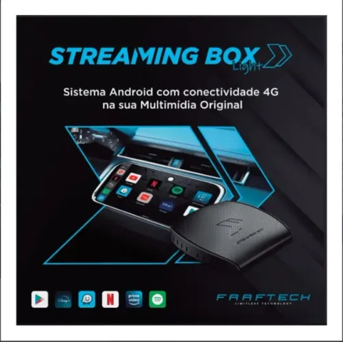 Streaming Box Light Faaftech 64gb + 128gb Sd + 4gb Ram Quad-core Aplicativos Carplay Andro