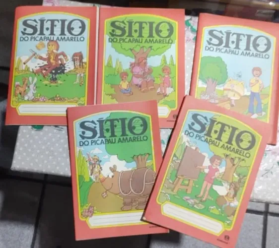 Mini cadernos 50 folhas, anos 80 Melhoramentos/Sítio do PicaPau Amarelo (VALOR UNITÁRIO)