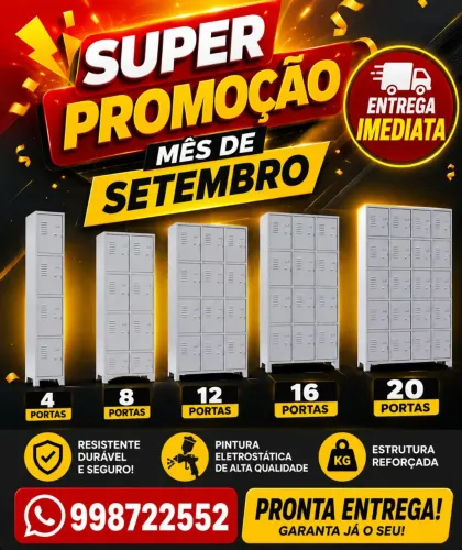 Roupeiros de vestiarios 4 8 12 16 20 portas super promoção