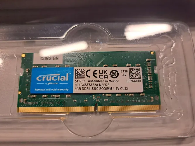 Kit 2x8GB Memória DDR4 3200mhz Crucial para Notebook