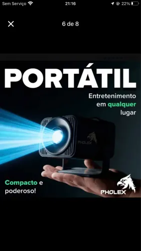 Projetor Ultra HD 4K HDR Novo - Alta Qualidade de Imagem