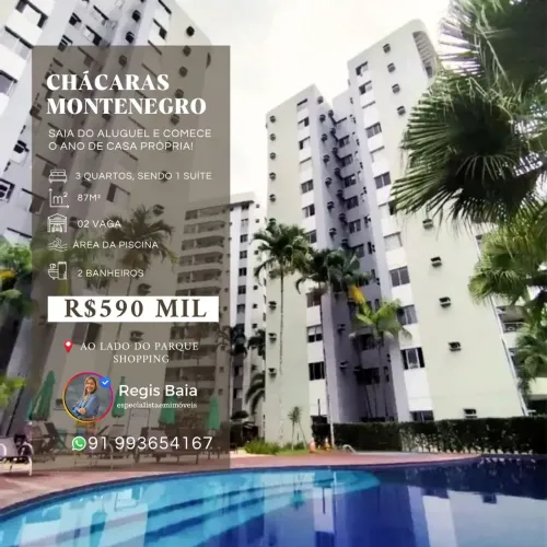 Vendo Chácaras Montenegro,3/4 , 2 vagas, Belém - Para