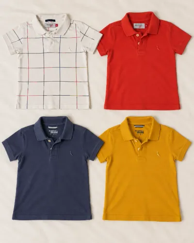 Kit 4 Camisas Polo Reserva Mini - 4 Anos | 2 em Algodão Pima