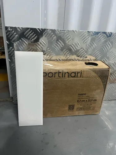 8 caixas x Revestimento Portinari Decora Wh Lux 8,2x25,9cm
