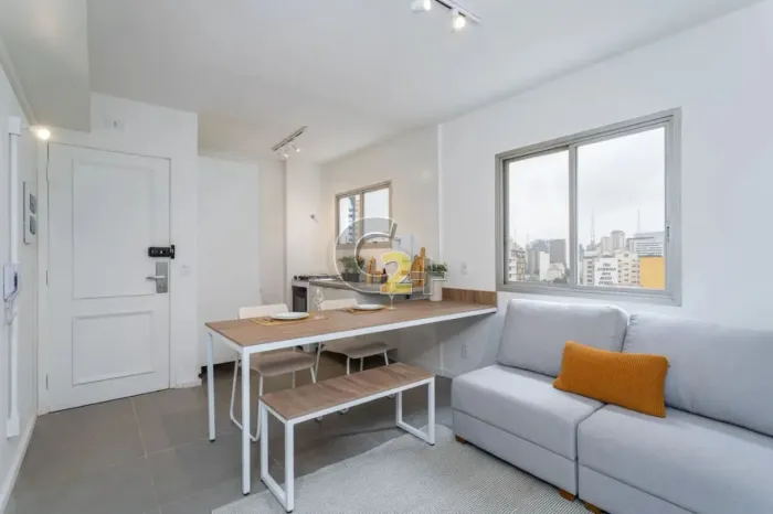 Apartamento a venda na Consolação com 1 quarto, sem vaga