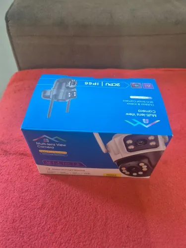Camera dome 4k dupla, externa, sem cartao sd