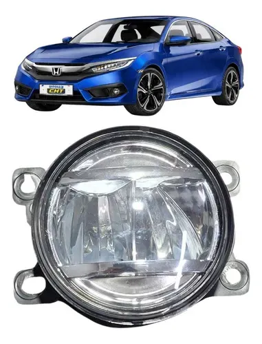 Farol Milha Auxiliar Esquerdo Civic 2017 A 2021 Led Transparente