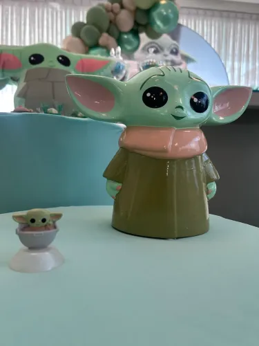 Cofre Baby Yoda Mandaloriam - louça Star Wars