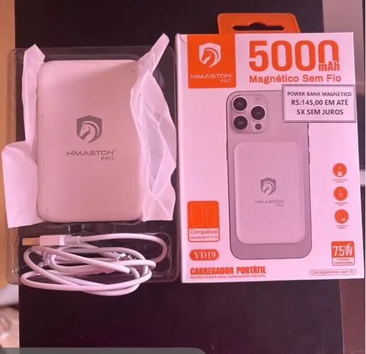 power bank hmaston pro 5000mah sem fio