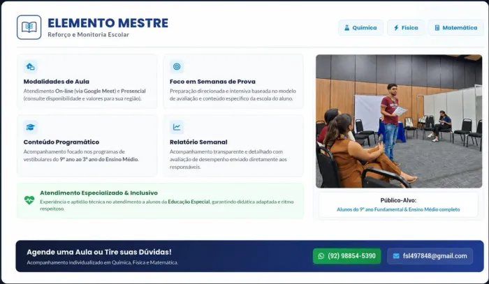 REFORÇO ESCOLAR