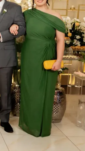 Vestido festa - verde oliva