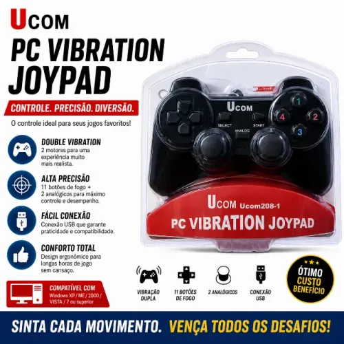 Controle Joystick Pc Usb com fio