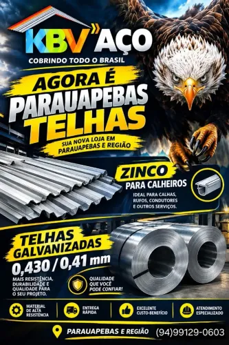 Telhas GALVANIZADAS e ONDULADAS