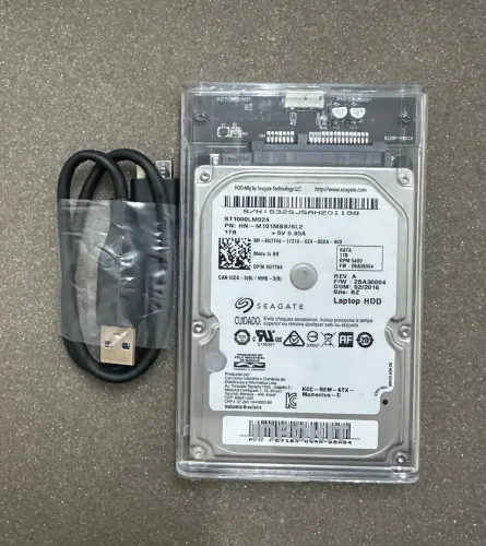 HD Externo 1TB USB 3.0 (Case Nova) - Perfeito para Backup e Arquivos