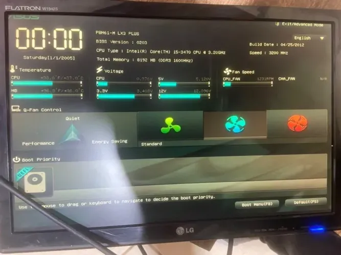 Kit I5 3470 + Asus H61m P8h61-m Lx3 Plus - lga 1155 (Usado)