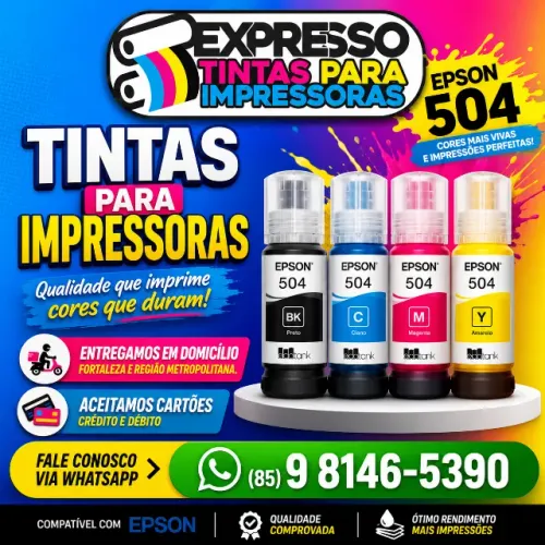 Tinta Epson 544 Na Promoção. Fale Conosco. Fazemos Entregas e Aceitamos Cartões.