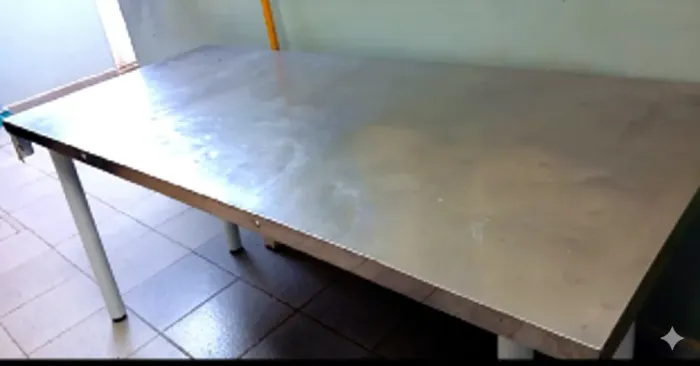  [DESCONTÃO] MESA INOX Grande Reforçada - 190 cm (C) - 3x R4466 no cartão de crédito