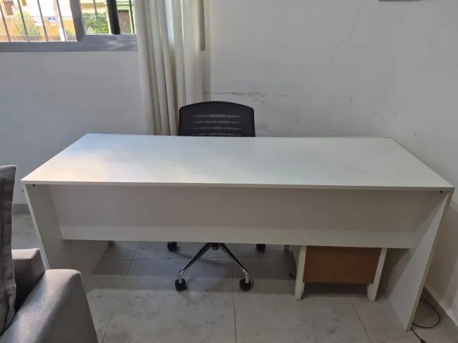 Mesa Escrivaninha Branca Para Escritório E Home Office