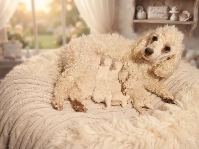 Poodle mini toy fêmea para reserva ( opção com pedigree)