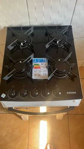 FOGÃO 4 BOCAS MESA DE VIDRO TEMPERADO NOVO , NA CAIXA!!