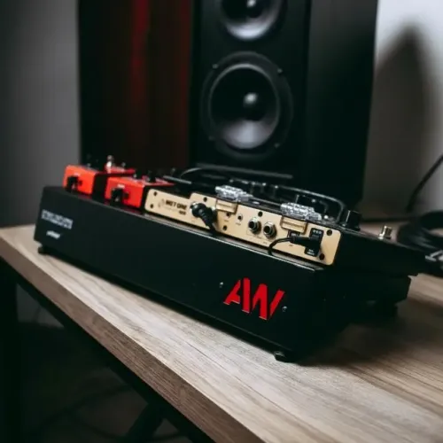 Pedalboard Aw Custom 45x15 Com Elétrica E Kit P10 In Out Preto