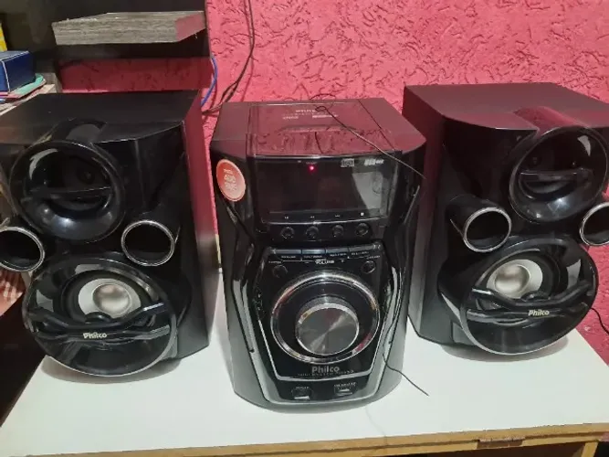 Mini system Philco PH650 - com controle e 02 caixas de som - Usado -  ótimo estado e funci