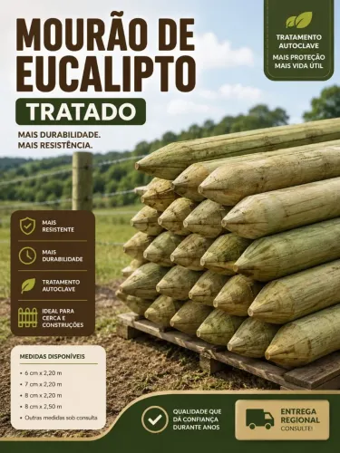 Mourões de eucalipto tratado!