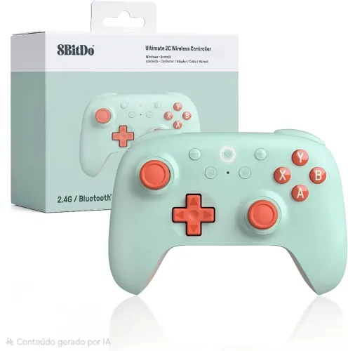 Controle Gamer 8BitDo Ultimate 2C, Bluetooth/Wireless, Hall Effect