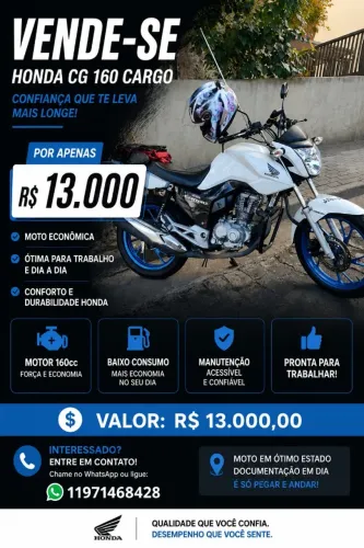 Honda CG Cargo 160cc - Ano 2020