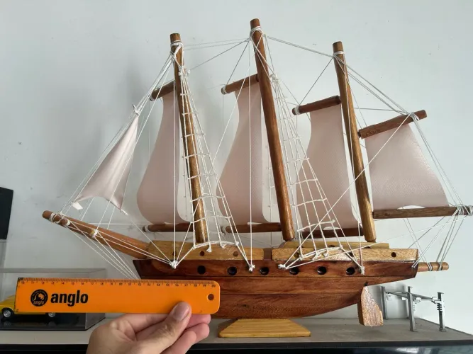 Barco decoração madeira