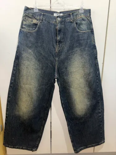 calça ultra baggy jeans aqua ewcruel