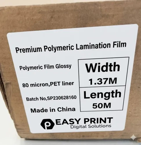 Laminação Polimérica Premium 1,37x50m 60 Micras - Liner PET