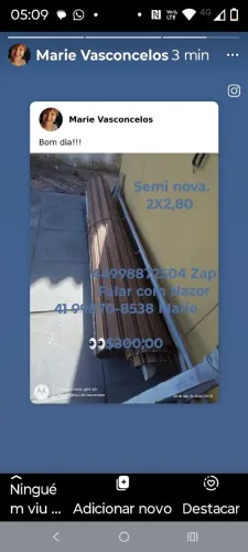 Porta de aço. $300,00